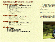 Tablet Screenshot of cyberpoet.net